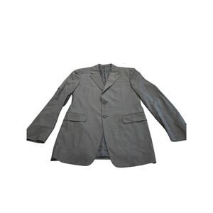 "PRADA" Men's Black/DK.Gray Suit Blazer SZ 50R Italy Double Vented PLZ READ!!!!